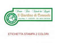 Etichette adesive per fioristi, fiorai e vivaisti (mm 57x20)  (cod.80G)